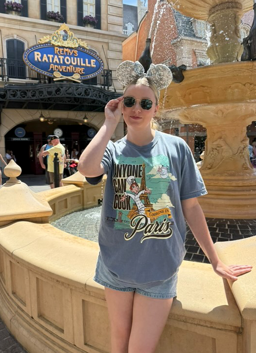 Cooking in Paris shirt with Eiffel Tower, chef, and Ratatouille-inspired design